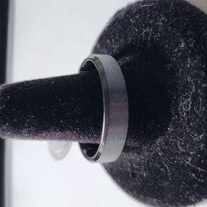 Black Stainless Steel Ring Band New